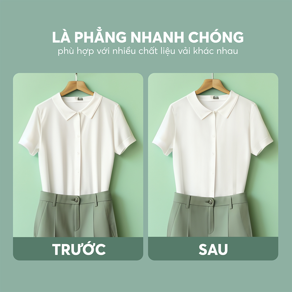 Bàn Ủi Hơi Nước Cầm Tay Elmich SIE9163 1300W, Hàng Chính Hãng, Đầu Phun Hơi Phủ Chống Dính - JoyMall