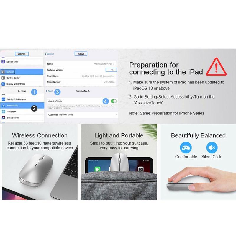 Chuột bluetooth dành cho Táo Laptop táo Xiaomi