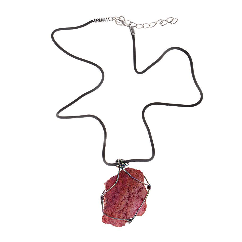 Fashion Red Agate Pendant Necklace Lady Women Gift
