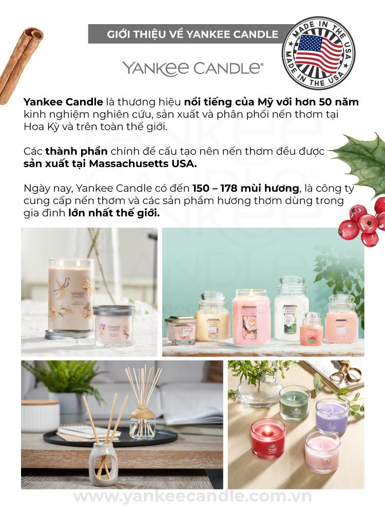 Nến ly tròn sáp đậu nành Yankee Candle size L (567g) - Smoked Vanilla &amp; Cashmere