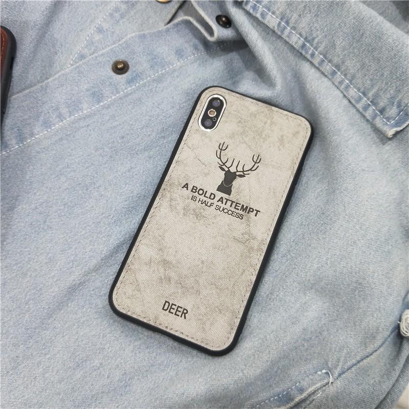 Ốp lưng vải Deer sợi Jean Cho Iphone XSMAX / X / XS / 8 PLUS / 7 PLUS