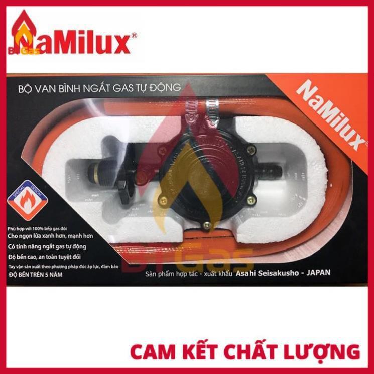 Bộ Van Ga Namilux NA-345S - Van Ga Ngắt Ga Tự Động + Dây Dẫn Gas - Hàng chính hãng