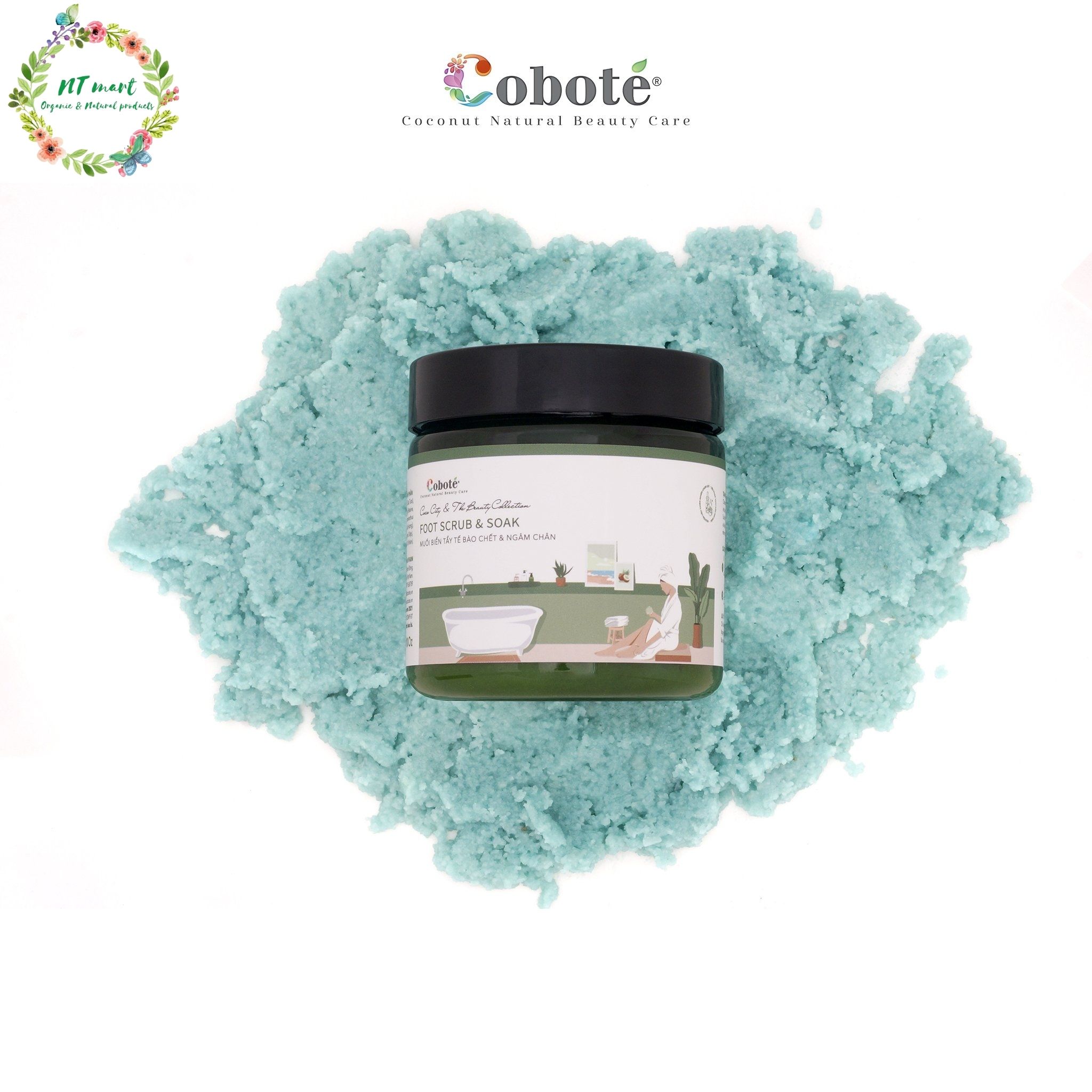 COBOTÉ - Tẩy tế bào chết và ngâm chân - muối biển | Foot Scrub &amp; Soak