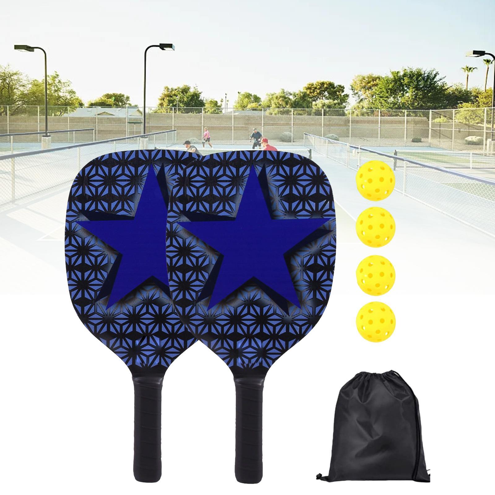 Pickleball Paddles Set of 2 with Storage Bag Pickle Ball Racquets for Indoor Outdoor