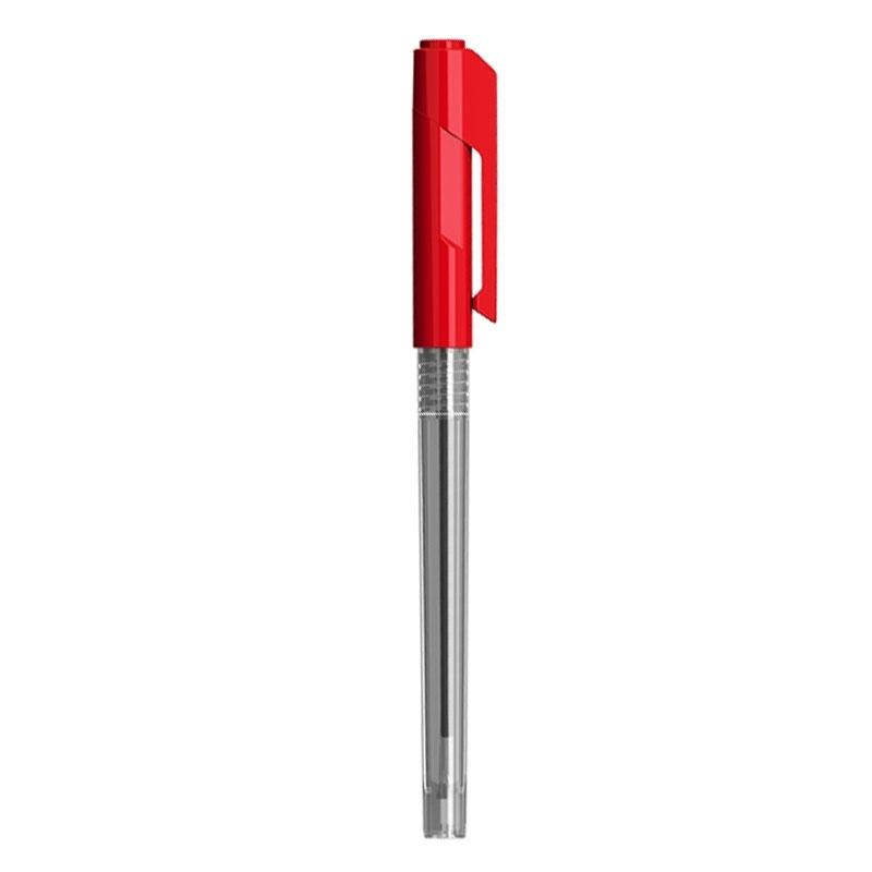 Bút Bi Dầu Nắp Đậy Arrow 0.5mm - Deli Q00840 - Mực Đỏ