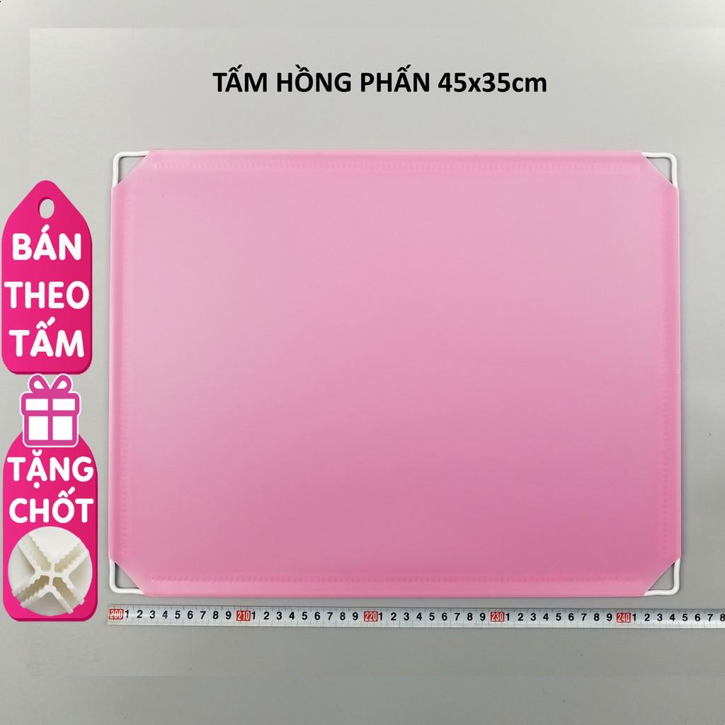 Tấm Ghép Nhựa 45x35cm Dùng Cho Tủ Ghép, Làm Quây Chuồng Thú Cưng, Chó, Mèo (TẶNG Kèm Chốt Nối