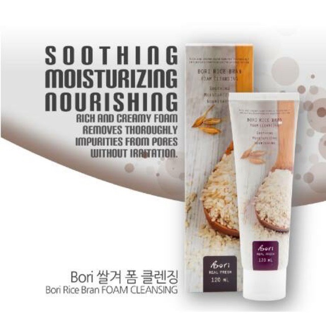 Sữa Rửa Mặt Gạo-Bori Rice Bran Foam Cleansing