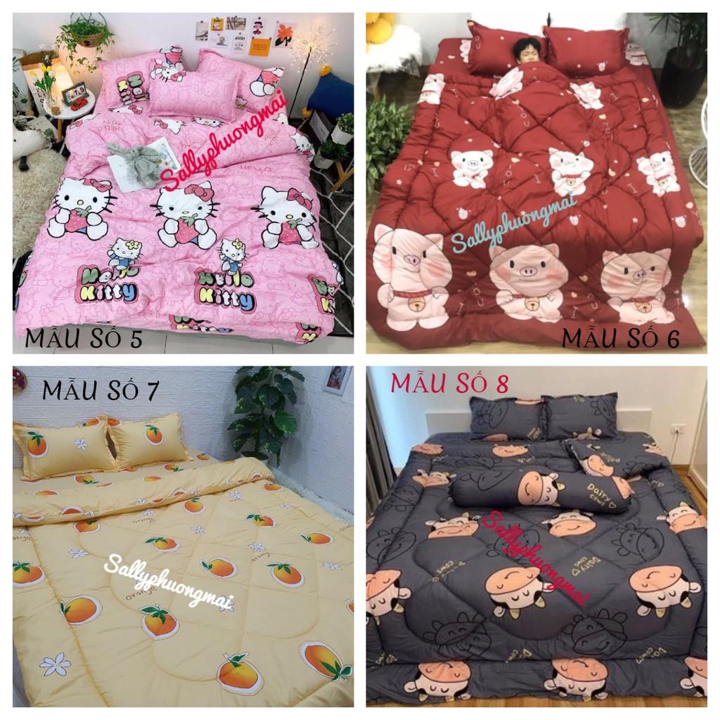 SET 4 MÓN CHĂN PHAO GA GỐI MẪU KITTY NƠ HỒNG- DỄ THƯƠNG- Sallyphuongmai