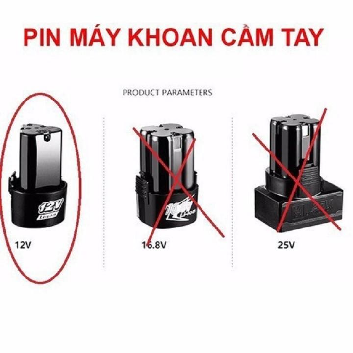 Pin Máy Khoan Cầm Tay 12 V Li-Ion 1500mAh, pin máy khoan, pin 12v