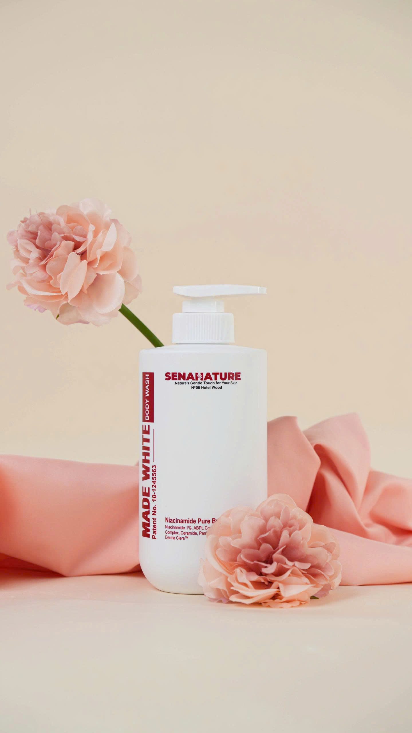 (Set quà tặng) Sữa tắm trắng da senanature made white body wash 500ml - hạn 2028 Hàn Quốc sữa tắm trắng da senanature