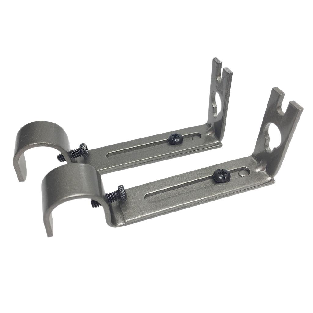 2 Miếng điều Chỉnh Kim Loại Rèm Cực Rod Tường Treo Móc