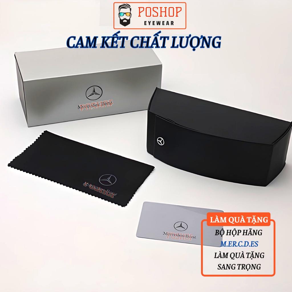 Kính mát nam cao cấp POSHOP gọng kim loại màu sắc thời trang dễ đeo tròng polaroid chống chói uv400 M5