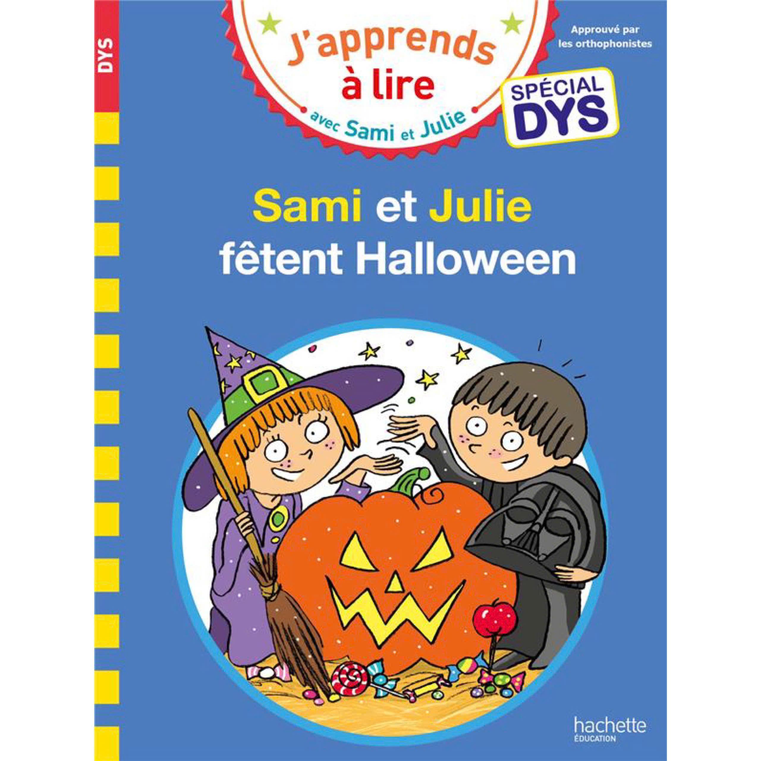 Sách thiếu nhi tiếng Pháp - Sami Et Julie - Special Dys (Dyslexie) Sami &amp; Julie Fetent Halloween