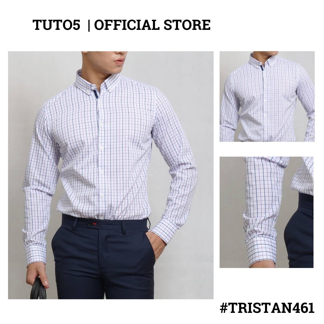 Áo sơ mi dài tay nam TUTO5 sơ mi công sở họa tiết sọc kẻ Slim fit Shirt cotton chống nhăn cao cấp phong cách trẻ trung, nam tính