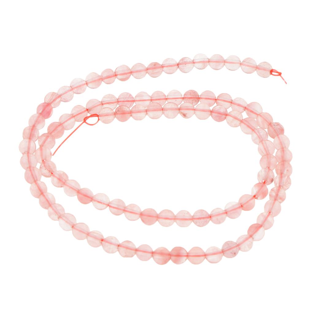 Hand-Made Crystal Gemstone Round DIY Loose Beads Jewelry Making Strands 4mm