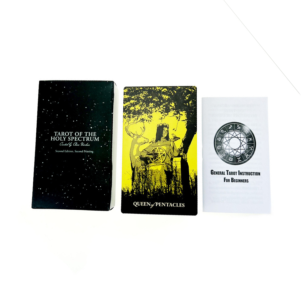 [Size Gốc] Bộ Bài Tarot of the Holy Spectrum 78 Lá Bài 7x12 Cm Tặng Đá Thanh Tẩy