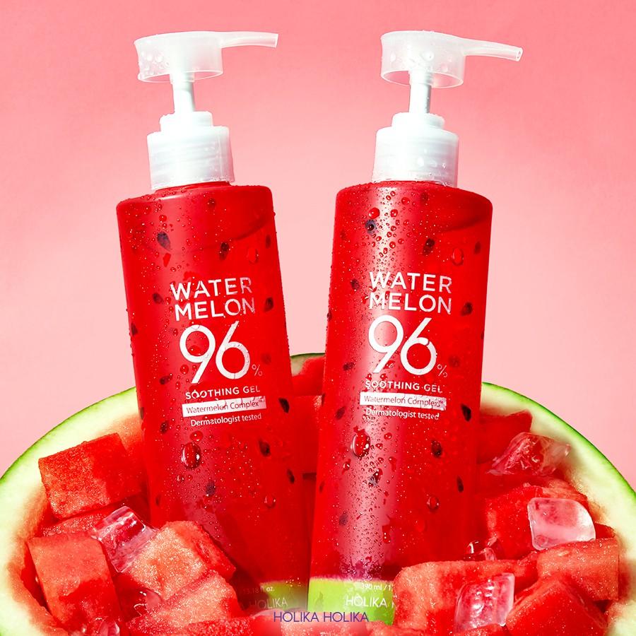 Gel dưỡng da đa năng chiết xuất dưa hấu Holika Holika Watermelon 96% Soothing Gel 390ml_19151