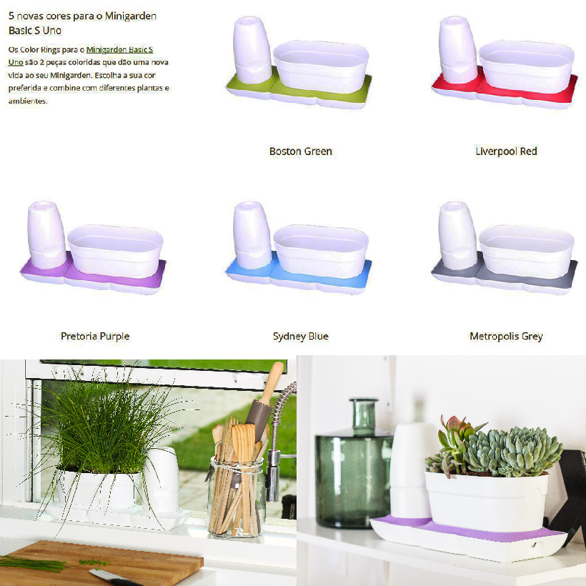 Vòng Phụ Kiện 5 Màu Color Ring Thay Thế Vòng Chậu Kit Trồng Cây Tự Dưỡng nhập khẩu Bồ Đào Nha Basic S và Basic UNO