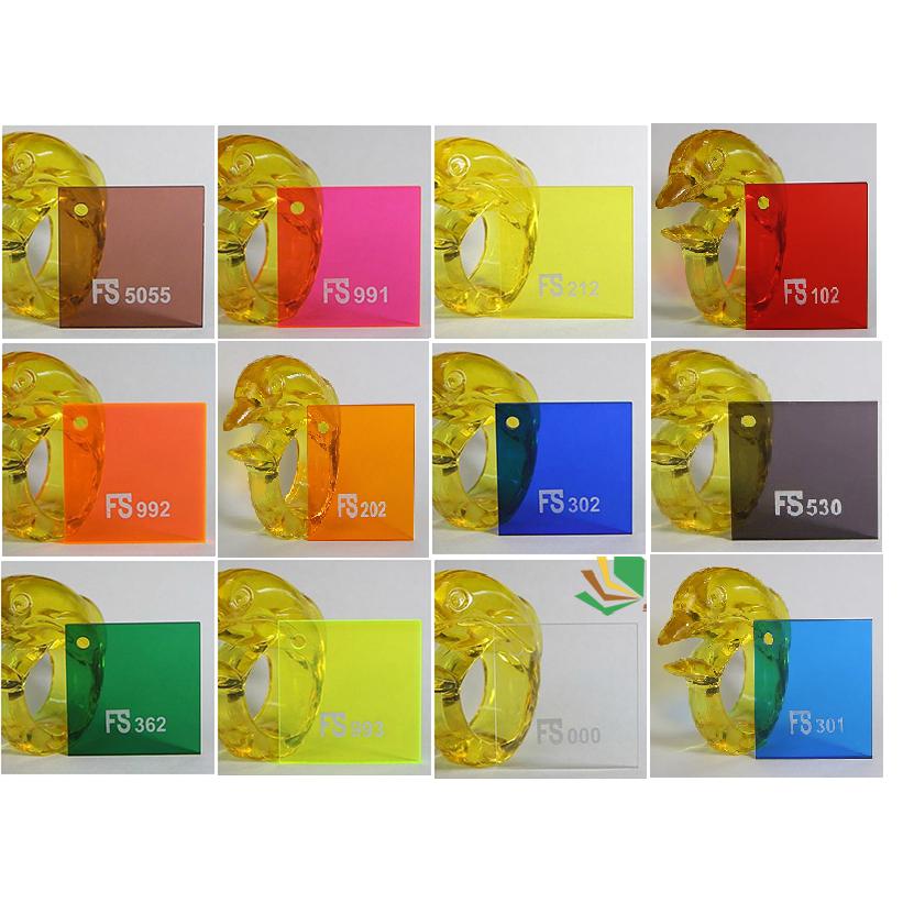 Kệ Mica, Acrylic, Giá trưng bày sách, album ảnh, dày 3mm - Vàng xuyên sángFS212