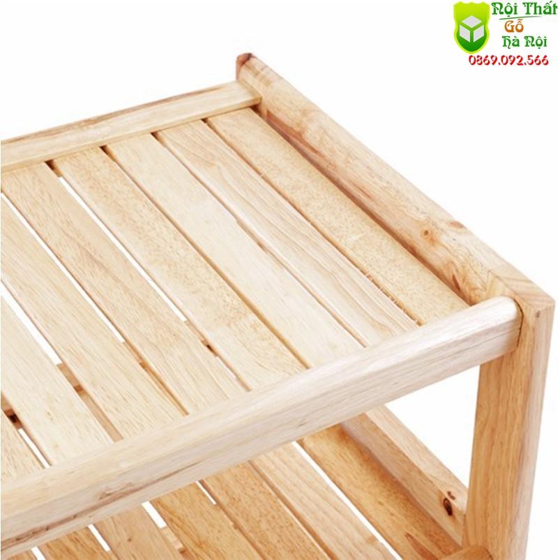 Kệ Giày ,Kệ Dép 3 Tầng Rộng 62 cm Gỗ Tự Nhiên Cao Cấp