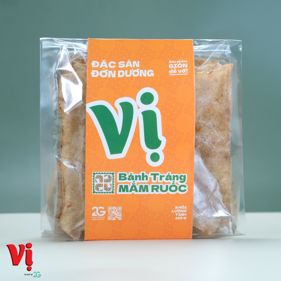 Bánh Tráng Mắm Ruốc Vị - Túi 125g