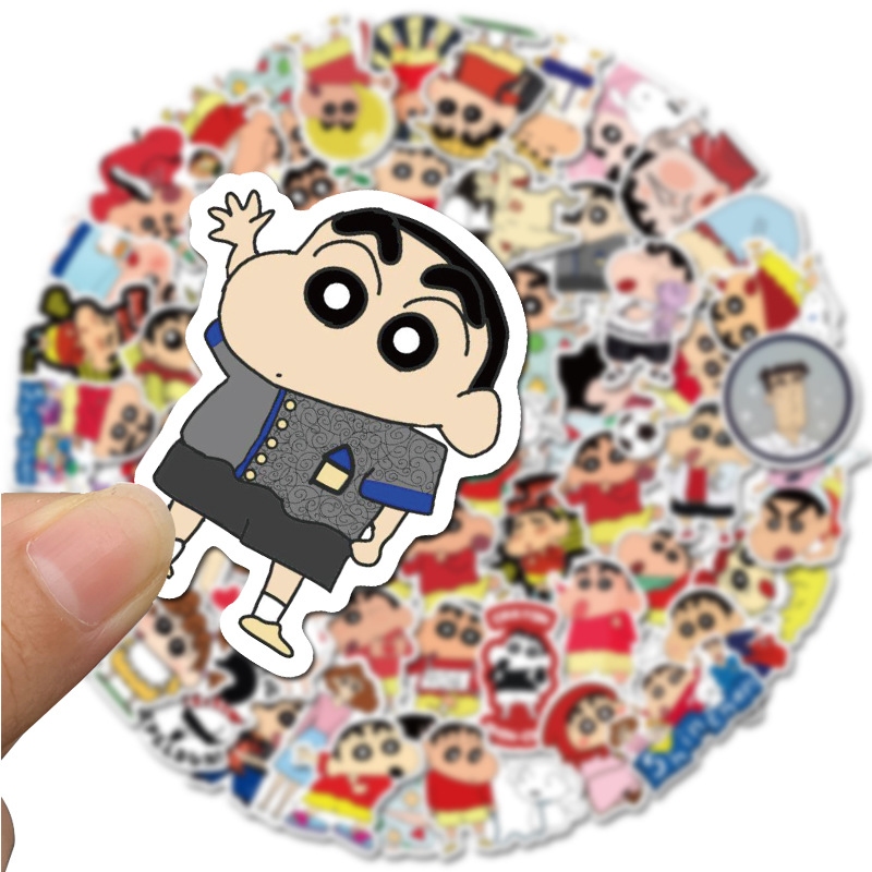 Sticker 50 miếng hình dán Shin Cậu bé chút chì