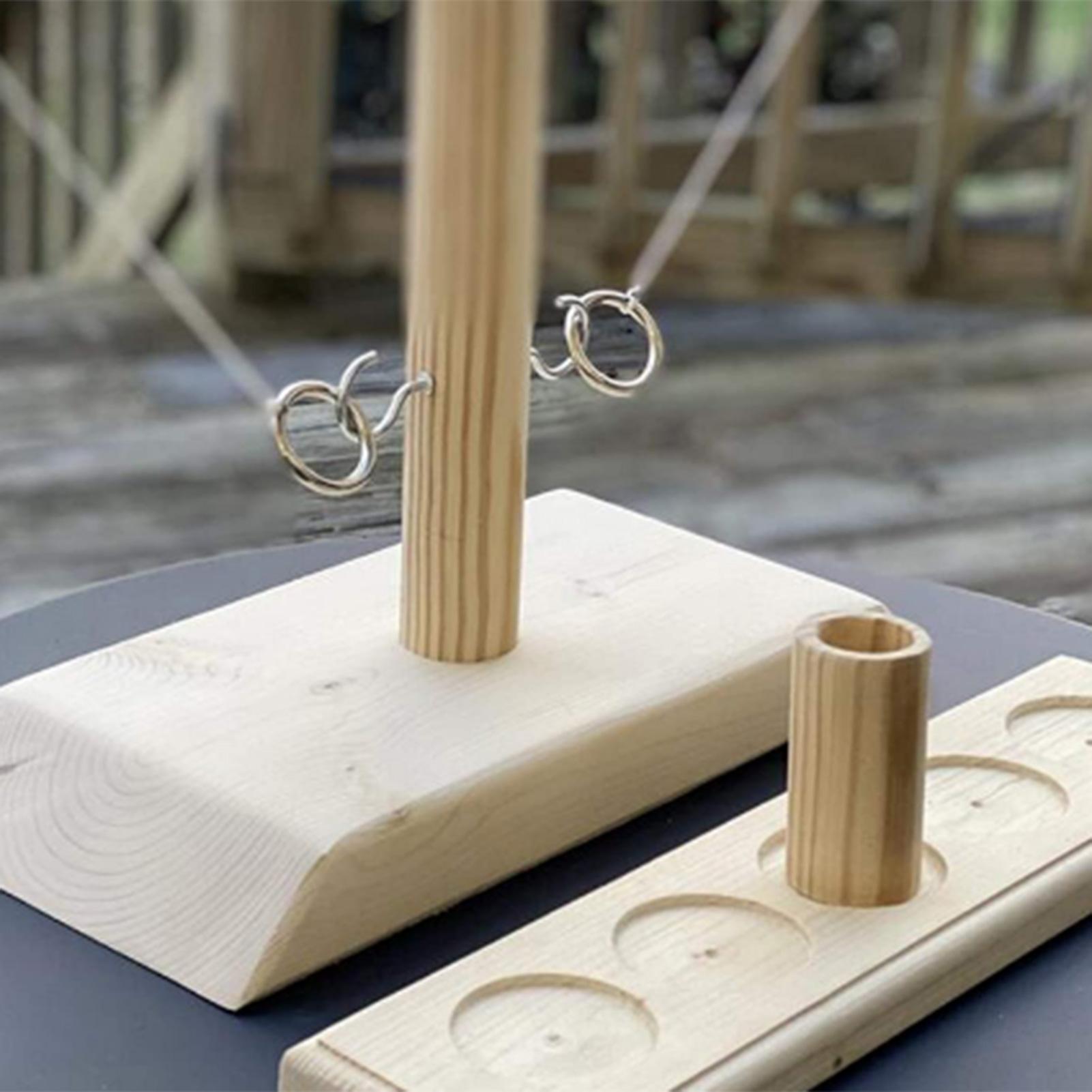 Bộ Đồ Chơi Ném Vòng Bằng Gỗ