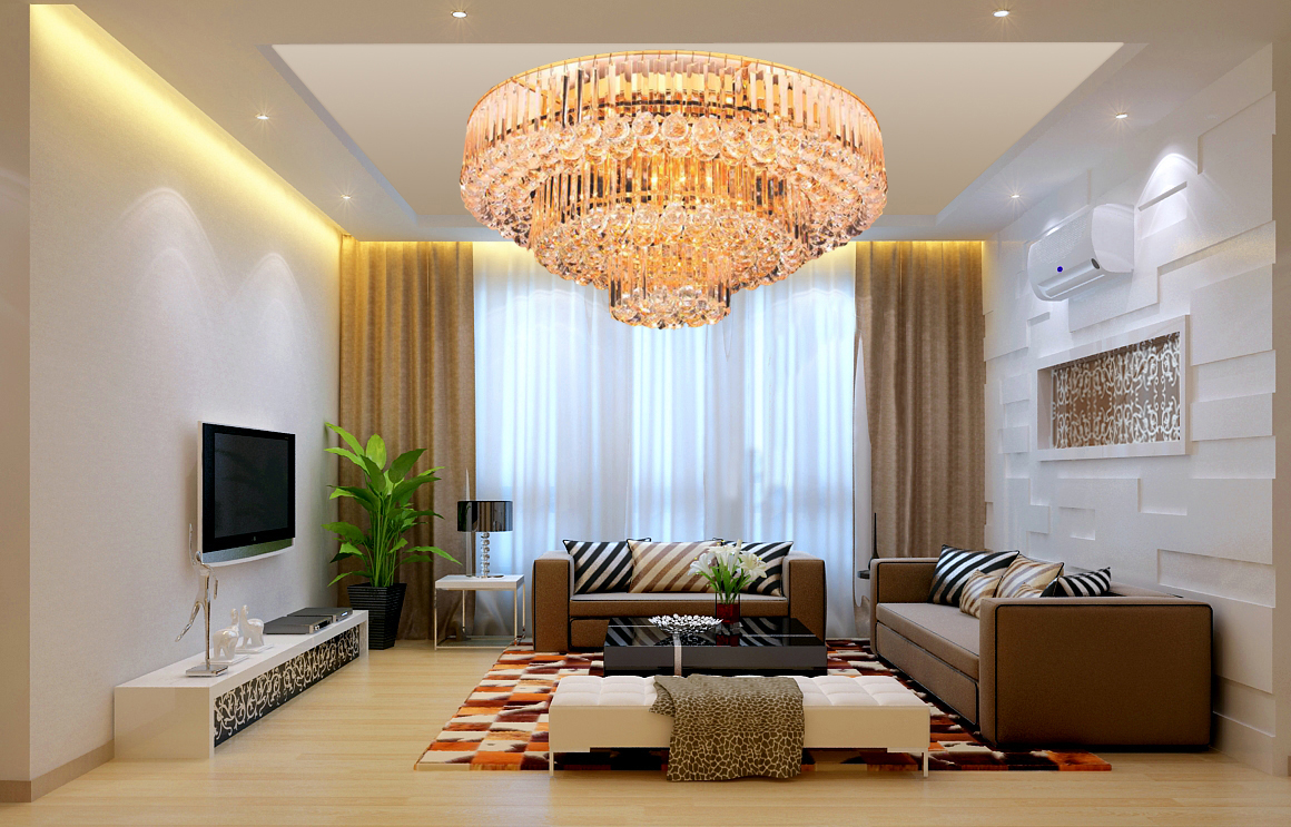 Đèn mâm ốp trần - pha lê trang trí VKT-NC-1035B có điều khiển từ xa