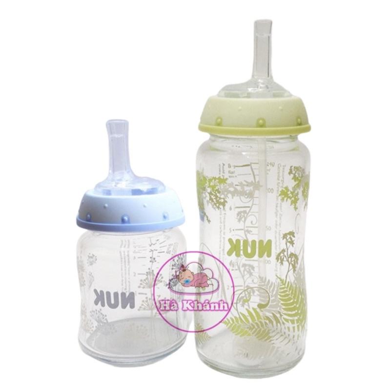 Ống hút bình sữa thay thế núm ti bình sữa Nuk cổ rộng