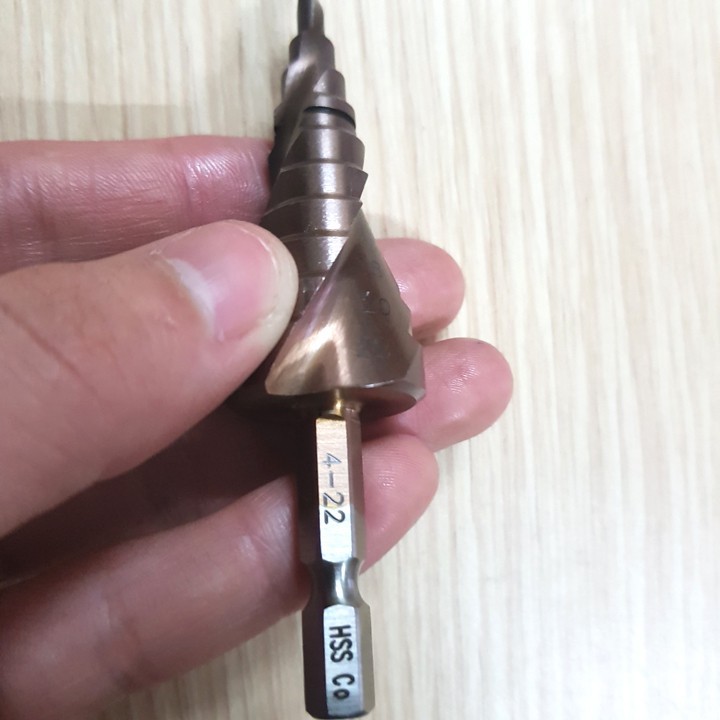 Mũi khoan bước HSS Coban M35 4 - 22mm khoan inox sắt thép nhôm