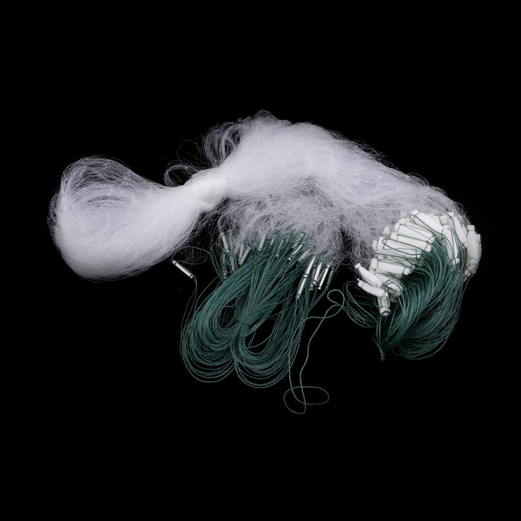 2X Finished Fishing Gill Net with Small Mesh Gill All Size Hole Size 2x2cm
