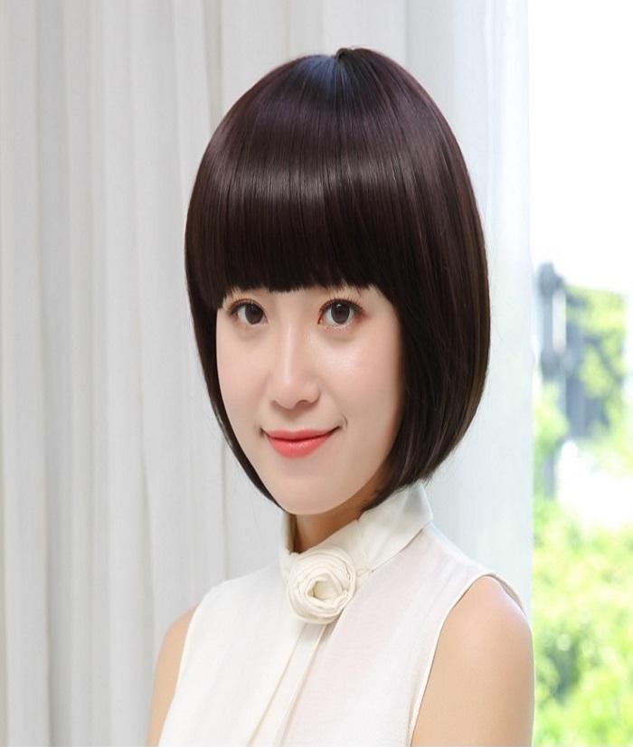 Tóc giả nữ hàn quốc tặng kèm lưới T48