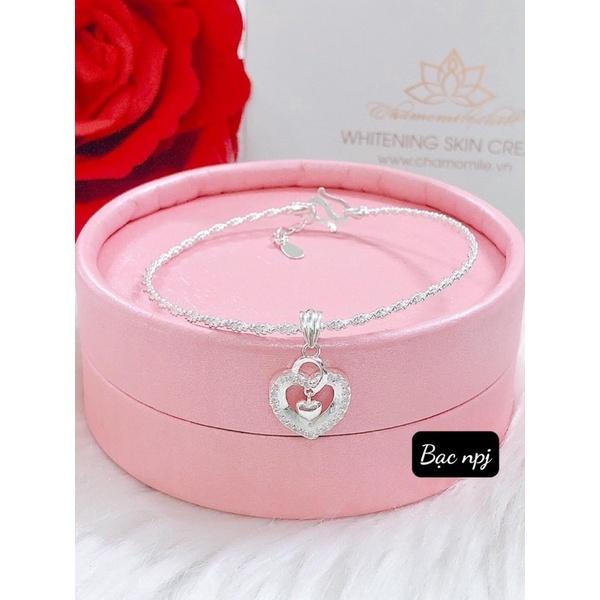 Lắc tay xoắn mix các mẫu , Vòng tay treo Charm, Bạc Ta - Bạc npj