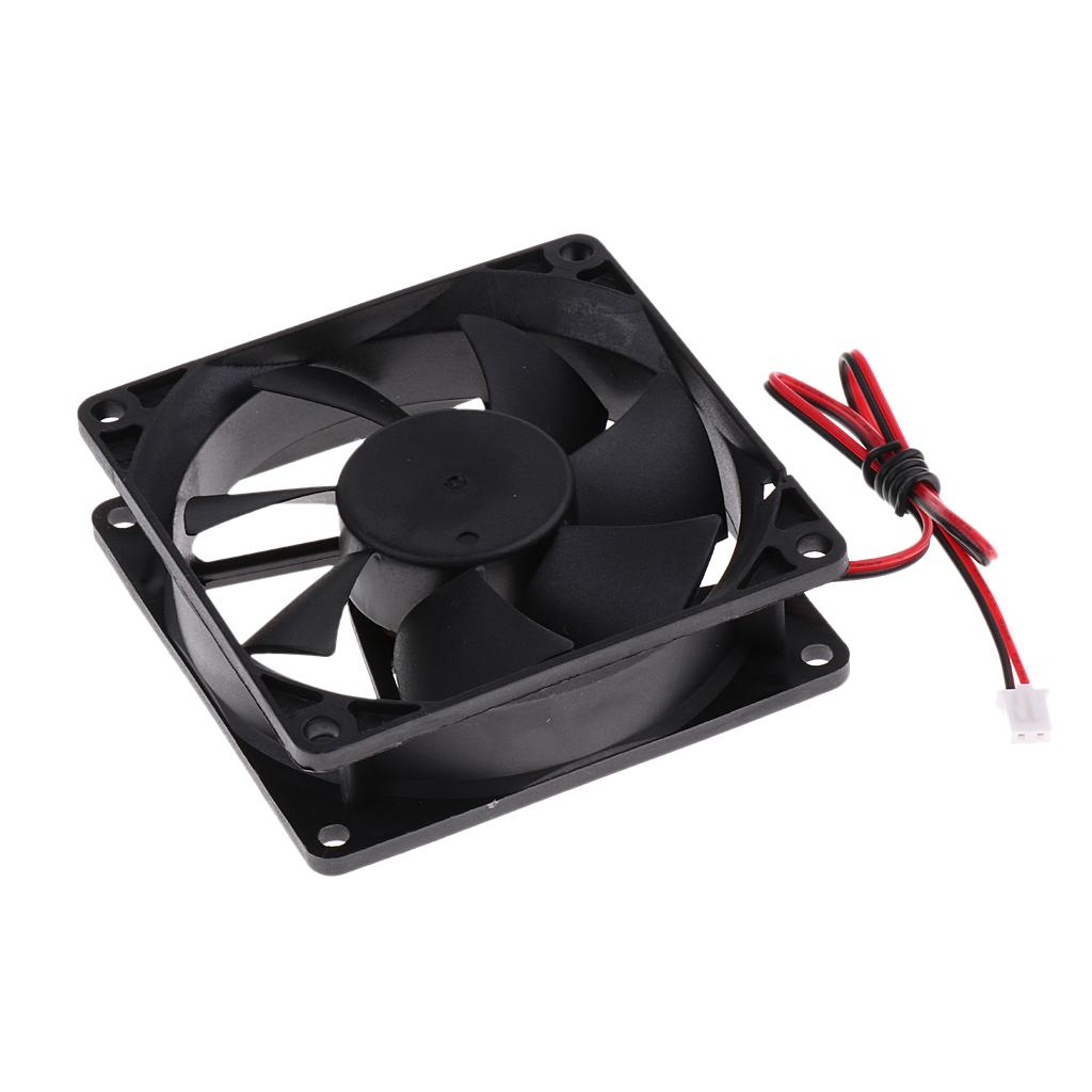 8025 80*80*25mm Cooling Fan Black for PC Case CPU Cooler Set of 5