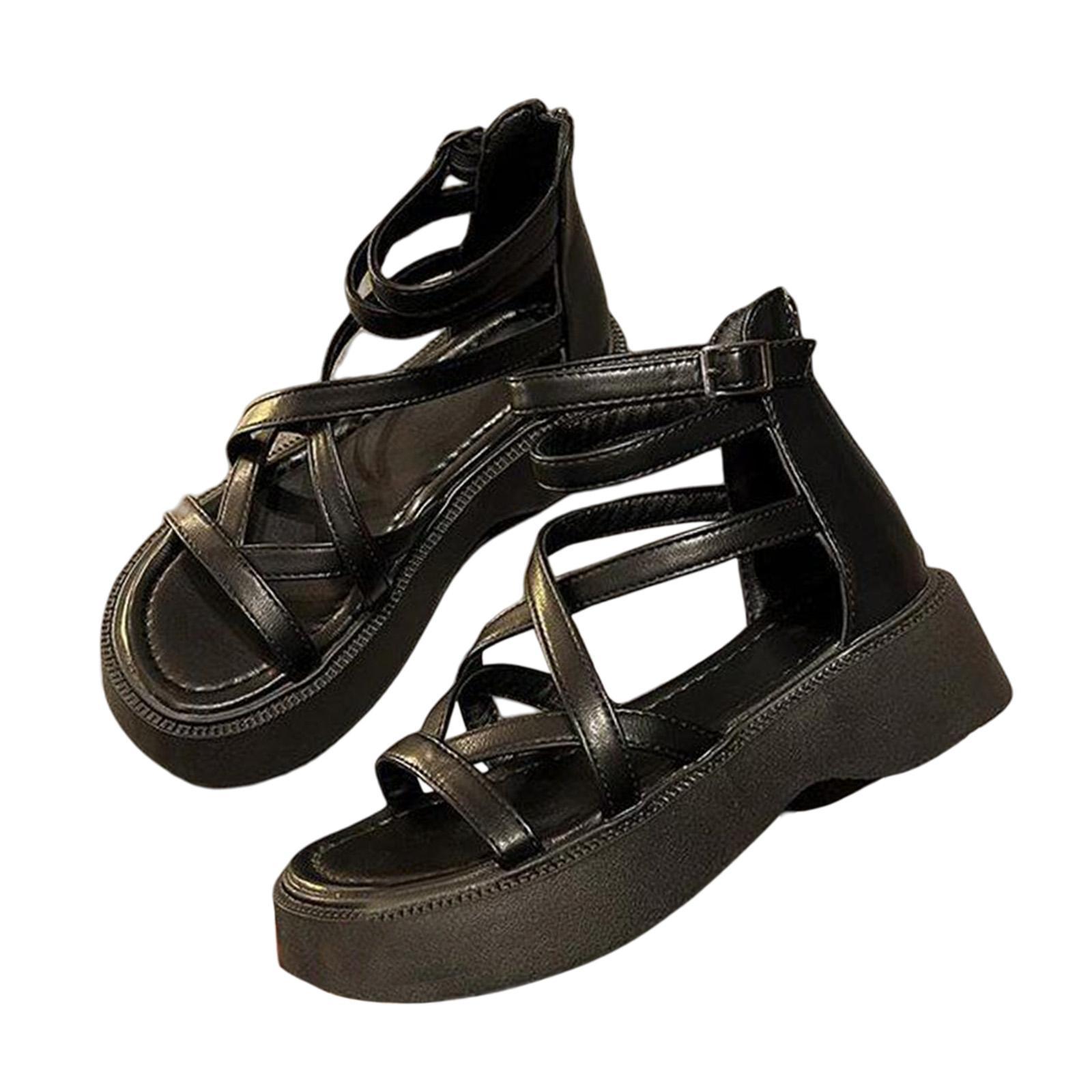 High Heels Wedge Shoes Comfortable Hollow Out Anti Slip Female Women Sandals