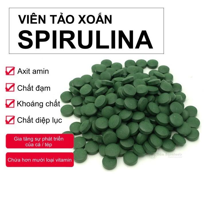 Tảo Viên Spirulina | Thức ăn tảo viên cho cá tép cảnh