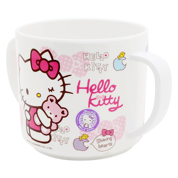 Cốc Có 2 Quai Cầm Lock&amp;Lock Hello Kitty Dành Cho Trẻ Em LKT410 (7.8 x 7.8 x 7.2 cm)