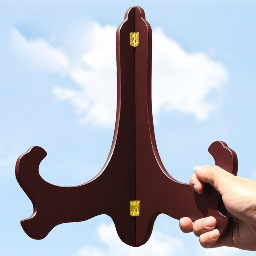 2x 6" + 11" Photo Picture Wood Easel Plate Holder Folding Display Stands