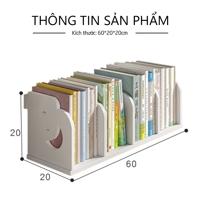 Kệ Sách Để Bàn, Kệ Tài Liệu Chia Ngăn Sắp Xếp Bàn Học, Bàn Làm Việc Gọn Gàng IG410