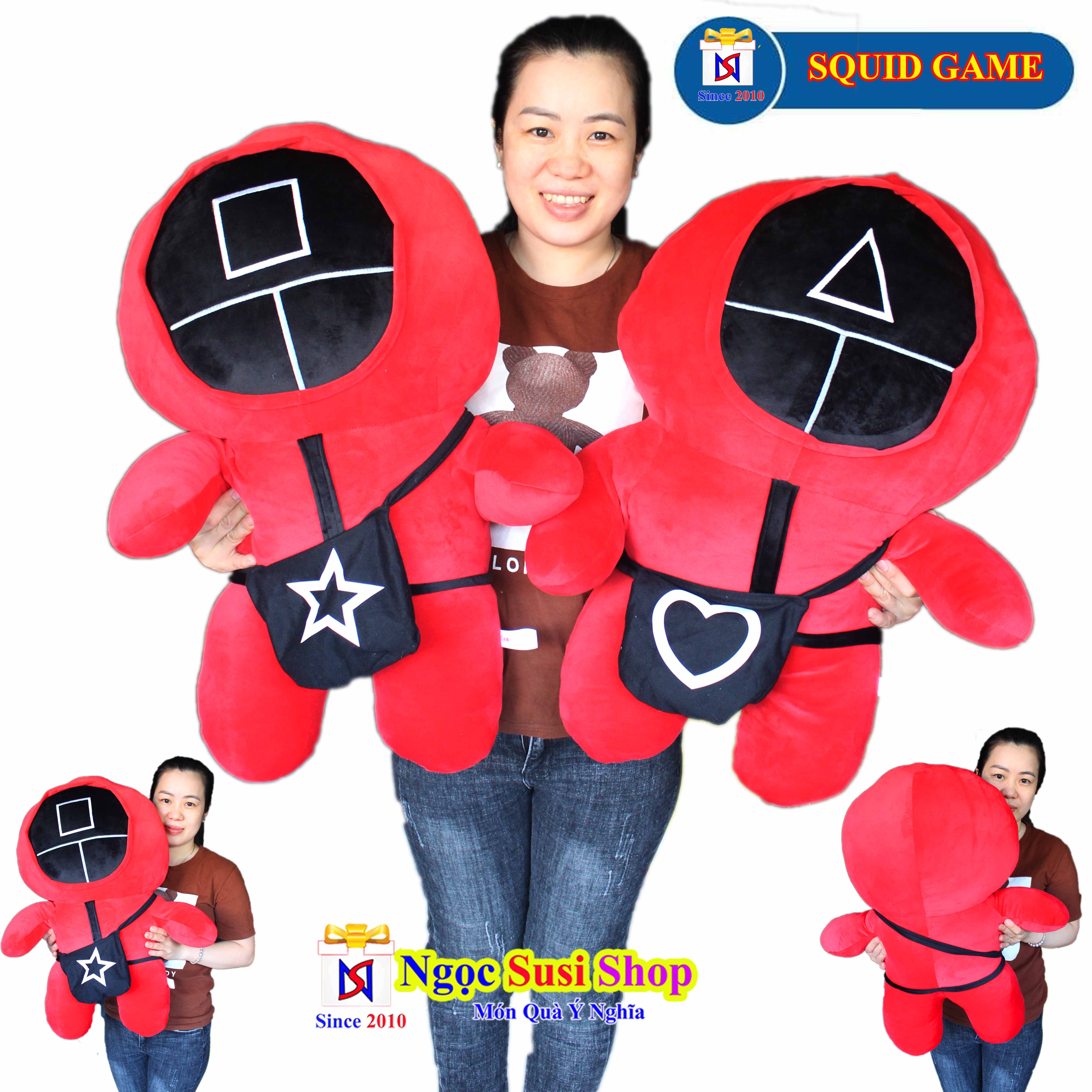 GỐI ÔM SQUID GAME SIÊU TO NHỒI BÔNG