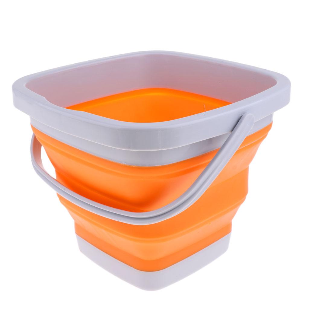 SILICONE PLASTIC FOLDING COLLAPSIBLE BUCKET FOR KITCHEN CAMPING GARDEN