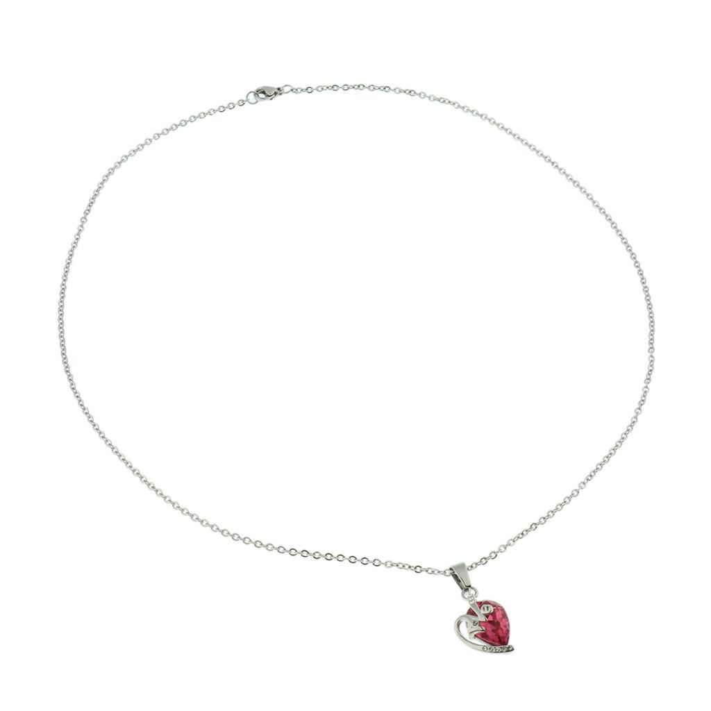 Lovely Pendant Necklace Jewelry for Women Lady Simple Style Necklace  Red