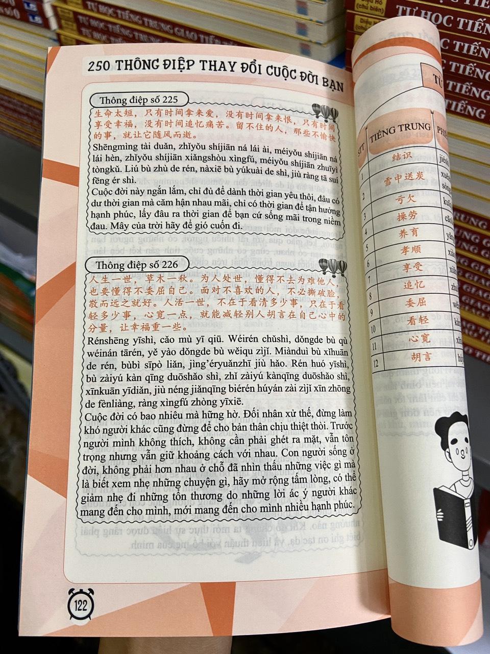 250 Thông Điệp Thay Đổi Cuộc Đời Bạn - Song Ngữ Trung Việt