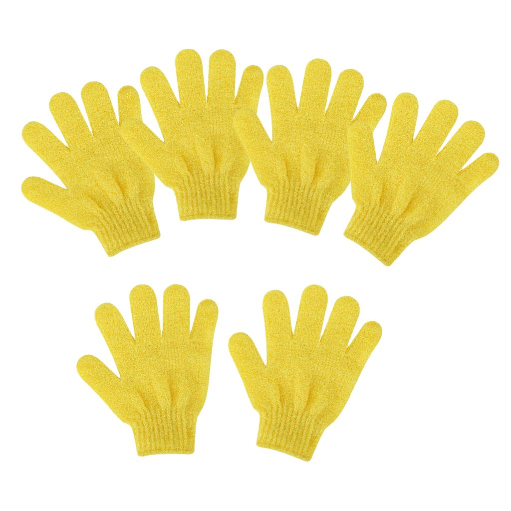 6 Miếng Tẩy Tế Bào Chết Toàn Thân Găng Tay Tắm Bath Massage Spa Mitts