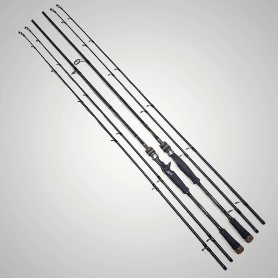 Cần Câu Lure Siêu Bạo Lực Hunting Black Lure Cá Lóc 2 Ngọn H-MH Máy Đứng Ngang Giá Rẻ