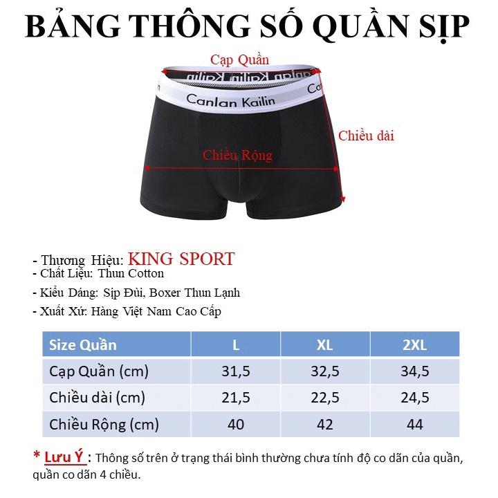 Quần lót nam thun lạnh in hình ngộ nghĩnh boxer co dãn 4 chiều thông hơi thoáng khí cao cấp BIBINO