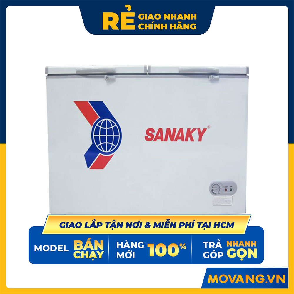 Tủ Đông Sanaky VH-255A2 1 Ngăn 2 Cửa (208L) - Hàng Chính Hãng