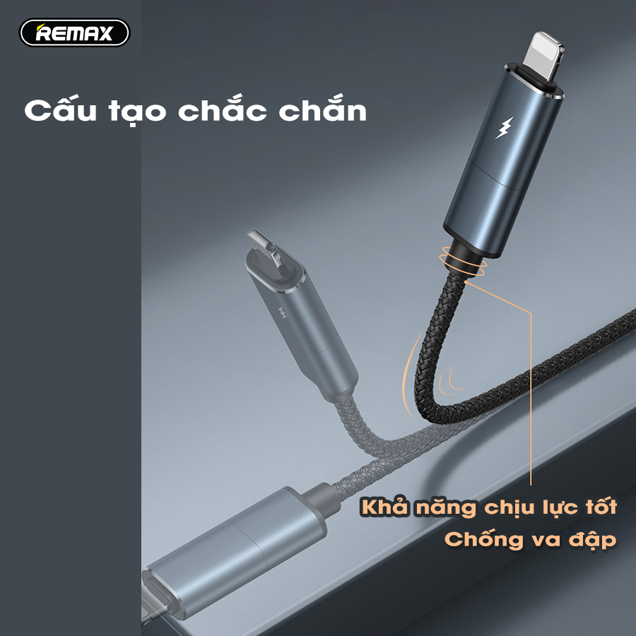 Cáp Sạc Nhanh Đa Năng 4 IN 1 Remax RC-020T 4 Kiểu Kết Nối Tiện Dụng Dòng Sạc Max 2.4A -Hàng Chính Hãng