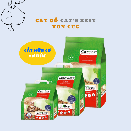 CÁT VỆ SINH HỮU CƠ CHO MÈO VÓN CỤC KHỬ MÙI VÀ VI TRÙNG CAT’S BEST ORIGINAL