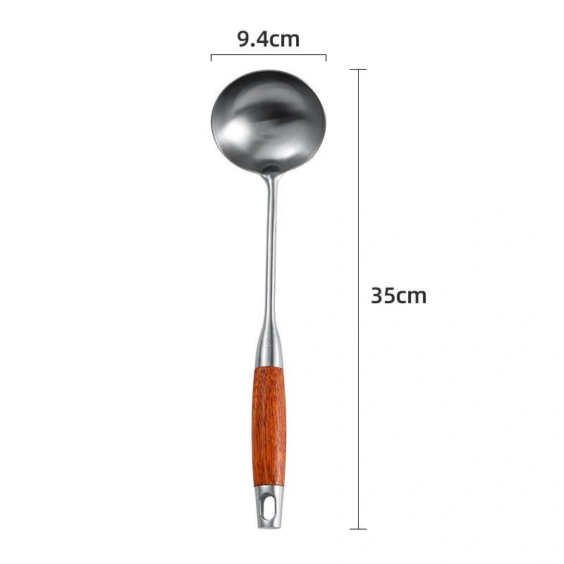 Bộ 7 dụng cụ nấu ăn inox 304 ROSEWOOD KOCH kèm giá đỡ hàng cao cấp